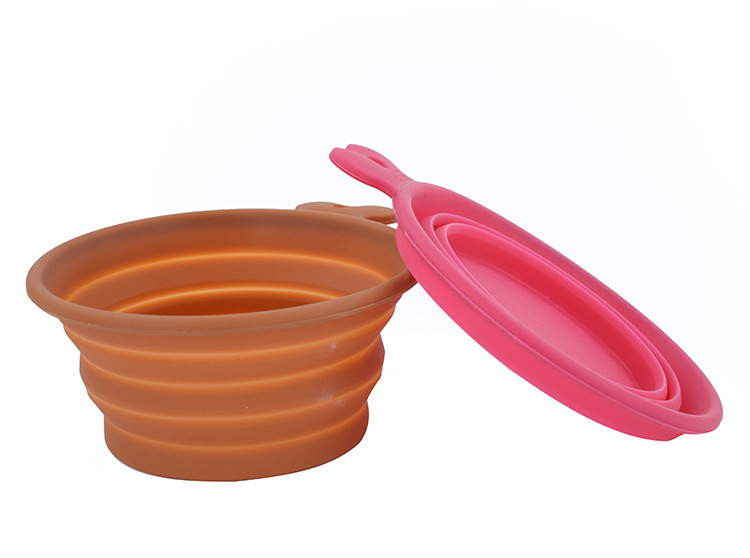 寵物折疊碗,硅膠寵物碗,便攜式寵物餐盤(pán) 寵物折疊碗,硅膠寵物碗,便攜式寵物餐盤(pán)