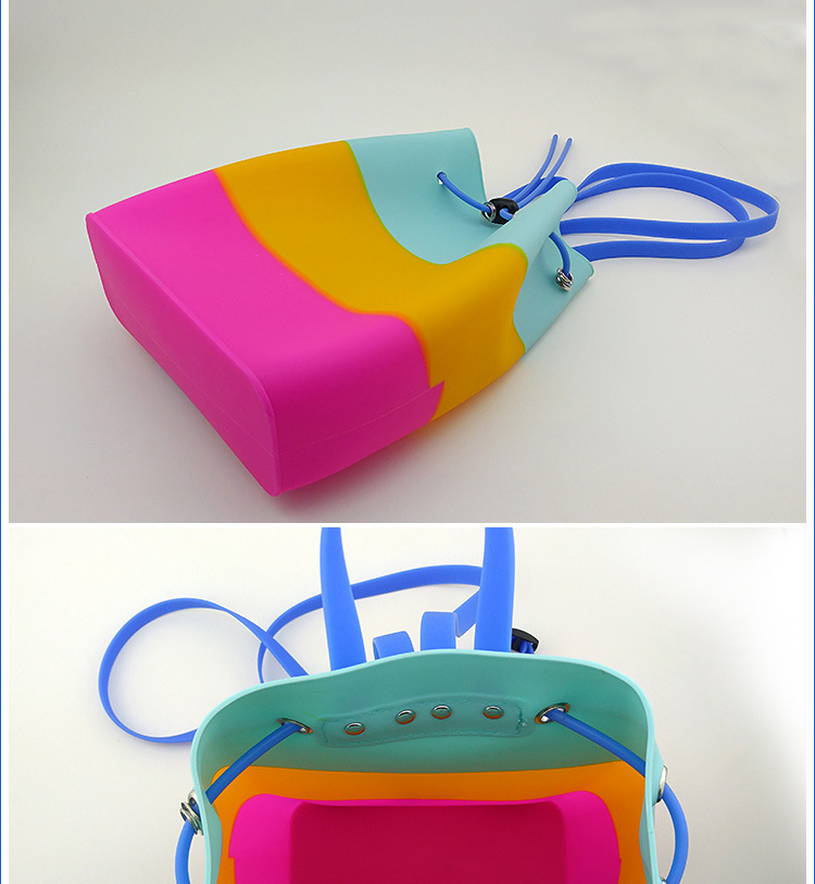 硅膠雙肩包,女士雙肩小背包,撞色糖果色硅膠背包 硅膠雙肩包,女士雙肩小背包,撞色糖果色硅膠背包